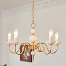 Retro decorbites cream white led chandelier dining room pendant light