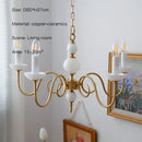 Retro decorbites cream white led chandelier dining room pendant light