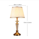 Retro emerald green and gold crystal floor lamp bedroom decor