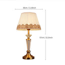 Retro emerald green and gold crystal floor lamp bedroom decor