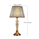 Retro emerald green and gold crystal floor lamp bedroom decor