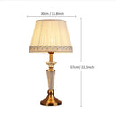 Retro emerald green and gold crystal floor lamp bedroom decor