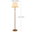 Retro emerald green and gold crystal floor lamp bedroom decor