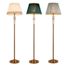 Retro emerald green crystal floor lamp – living room stand light