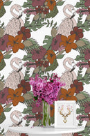 Retro Flamingos Wallpaper