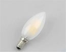 Retro frosted e14 led candle bulb for dining room chandeliers