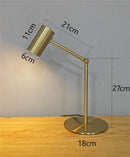 Retro gold adjustable angle floor lamp – bedroom reading light