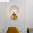 DecorBites™ Blue Retro Flake Glass Sconce Light - Gold Right Angled Arm - Wall Lighting Fixture