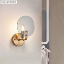 Gold Blue Glass Sconce Light