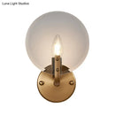 DecorBites™ Blue Retro Flake Glass Sconce Light - Gold Right Angled Arm - Wall Lighting Fixture