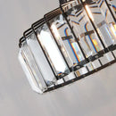 Retro gold decorbites crystal led pendant light for dining room