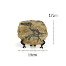 Retro gray and beige dino fossil animal statue living room decor