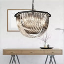 DecorBites™ Black Metal E14 Led Pendant Lights: Retro Loft Chain Hanging Lamp for Living Room