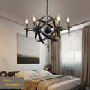 Retro industrial black decorbites iron chandelier dining room light