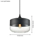 Black Smoked Glass Retro Single-Light Pendant