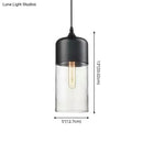 DecorBites™ 1 Light Pendant Lighting Retro Industrial Style Glass Pendant Ceiling Lights for Restaurant