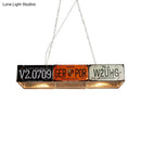 DecorBites™ Retro Industrial Metal Pendant Light - 5 Bulbs - Rectangle Shape - Ideal for Dining Table