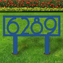 Retro Metal Address Yard Sign