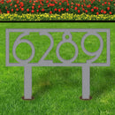 Retro Metal Address Yard Sign
