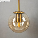 Retro modern glass smoked globe wall lamps for bedroom lighting