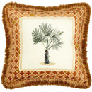 Retro mustard & zebra print cushion cover living room fringed decor