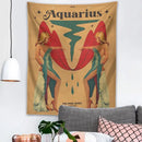DecorBites™ Constellation Tarot Tapestry: Retro Modern Woman Wall Hanging & Room Decor