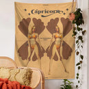 DecorBites™ Constellation Tarot Tapestry: Retro Modern Woman Wall Hanging & Room Decor