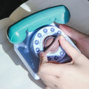 Retro pastel mechanical telephone kitchen timer 60 minute wind up