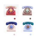 Retro pastel mechanical telephone kitchen timer 60 minute wind up