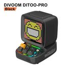 Retro pink pixel game speaker alarm clock with led light bedroom