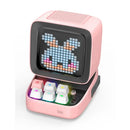 Retro pixel art black bluetooth speaker led display board bedroom