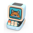 Retro pixel art black bluetooth speaker led display board bedroom