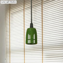 Retro style red ceramic pendant light – kitchen hanging fixture