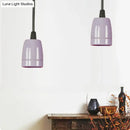 Retro style red ceramic pendant light – kitchen hanging fixture