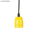 Retro style red ceramic pendant light – kitchen hanging fixture