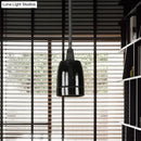 Retro style red ceramic pendant light – kitchen hanging fixture