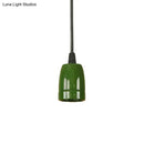 Retro style red ceramic pendant light – kitchen hanging fixture