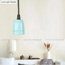 Retro style red ceramic pendant light – kitchen hanging fixture
