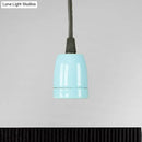 Retro style red ceramic pendant light – kitchen hanging fixture