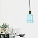 Retro style red ceramic pendant light – kitchen hanging fixture