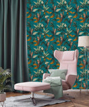 Retro Tropical Forest Wallpaper