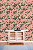 Retro Tropical Pattern Wallpaper