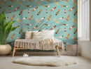 Swimmers inside the Vintage Pool - Nursery & House Wallpapers