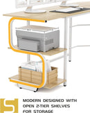 69 Inch Reversible L Shaped Desk For Home Office Use