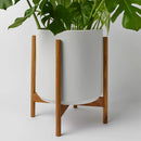 1st Generation, Ceramic Cylinder, With or Without Rounded Teak Stand (FINAL SALE)