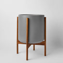 1st Generation, Ceramic Cylinder, With or Without Rounded Teak Stand (FINAL SALE)