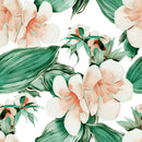 Gentle Flowers on White Background Wallpaper