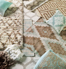 Maplesville Modern Green/White Area Rug