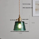 Ribbed clear glass led pendant light for dining room
