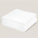Ribbed gray organic cotton weighted blanket bedroom sleep quilt